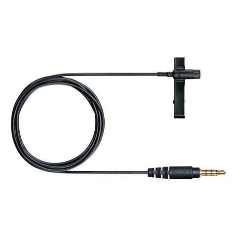 Microfono Lavalier Para Moviles Y Tabletas Shure Mvl-3.5mm Negro