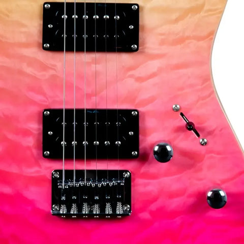 Guitarra Eléctrica Jet Guitars Jt450 Transparent Pink Diestro Maple