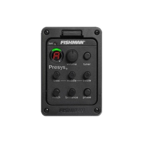 Pickup Fishman Presys 201 Plus Para Guitarra Con Afinador Cromático Integrado Negro