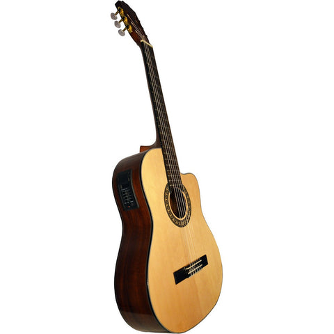 Guitarra Electro Acústica Caja Clásica La Sevillana N-6ceq Natural