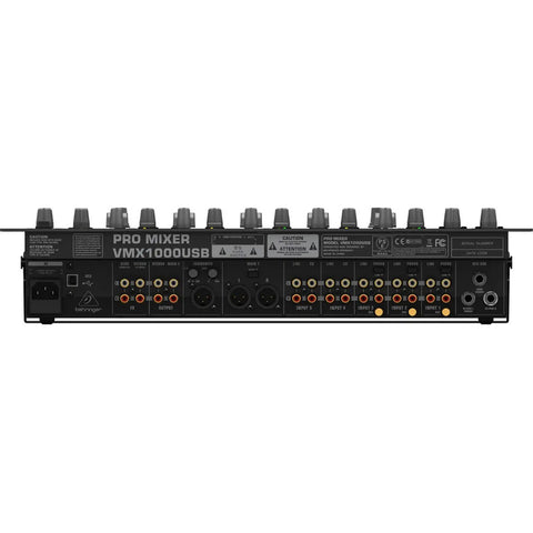 Mezcladora En Formato Rack 7 Canales, Behringer Vmx1000usb