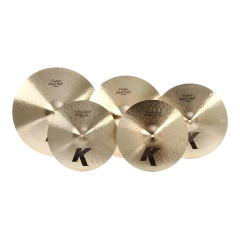 Paquete De Platillos Zildjian K Custom Dark!! Kcd900 Color Dorado