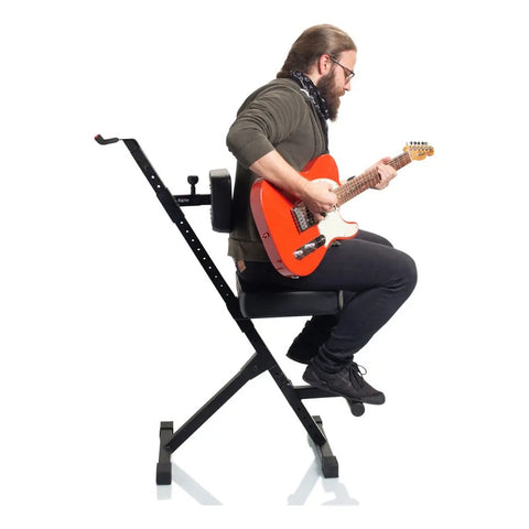 Soporte Con Banco Guitarra Frameworks Gfw-gtr-seatdlx Negro