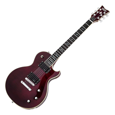 Guitarra Eléctrica Schecter Solo-ii Supreme Black Cherry Bur Diestro Rojo Ébano