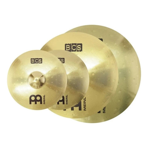 Set Platillos Meinl Bcs Crash 16 Hi-hat 14 Crash Ride 18 Natural