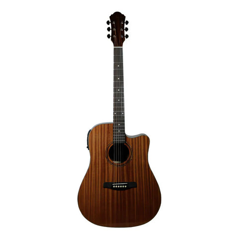 La Sevillana Tx-200ceq Nat Guitarra Electroacústica Texana Natural Diestro
