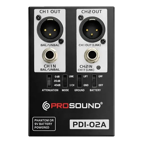 Caja Directa Pasiva Prosound 2 Canales Pdi-02a