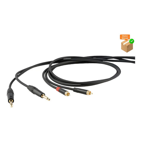 Cable De Audio Proel Dhs535lu3 2 Plug 6.3mm A 2 Rca 3 Metros