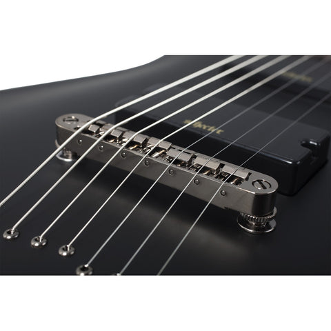 Guitarra Electrica Schecter Demon-7 Aged Black Satin Diestro Negro