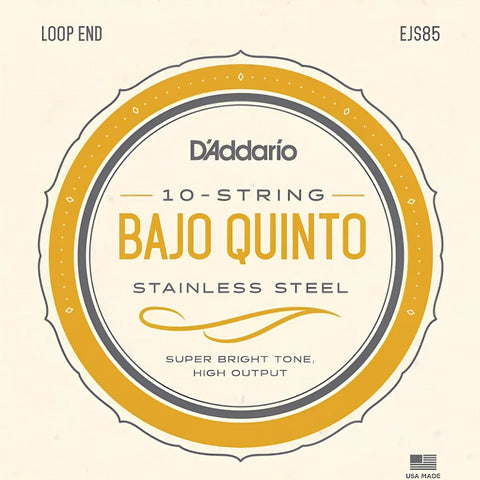 Juego De Cuerdas De Acero Para Bajo Sexto D'addario Ejs86
