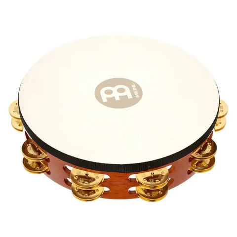Pandero Parche De Cuero Crotalos De Laton Meinl Tah2b-ab Blanco