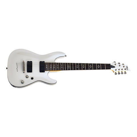 Guitarra De 7 Cuerdas Schecter Demon 7 Vintage White Diestro Blanco