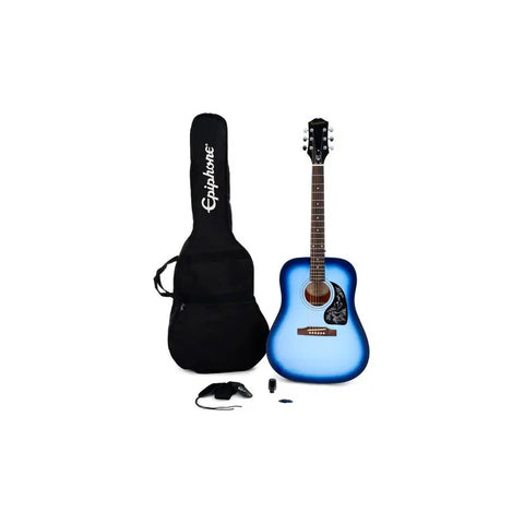 Guitarra EpiPhone Starling Player Dreadnought 6 Cuerdas Color Azul