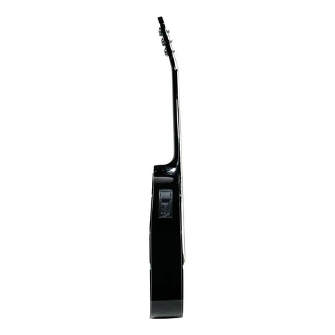 Guitarra Electroacústica  La Sevillana Ga-320ceq Blk Negro Diestro