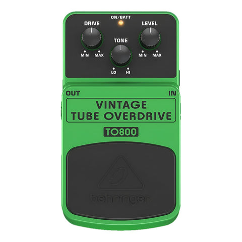 Pedal Overdrive Behringer Vintage Tube To-800 Verde