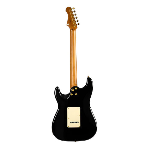 Guitarra Eléctrica Strat Jet Guitars Js-480 Bac Black Color Negro Material Del Diapasón Palisandro Orientación De La Mano Diestro