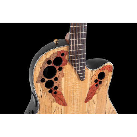 Guitarra Electroacústica Celebrity Elite Ovation Ce44p-sm-g Natural Spalted Maple Diestro Ovangkol