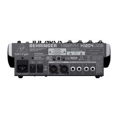 Behringer X1204usb Consola Mezcladora 12 Canales 2/2 Buses