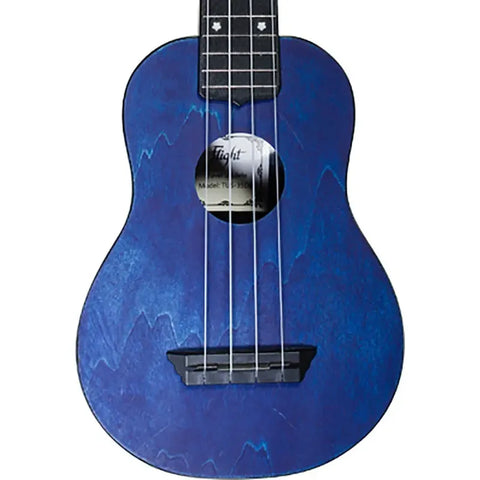 Ukelele Soprano Travel Azul Con Funda Flight Tus35 Blu