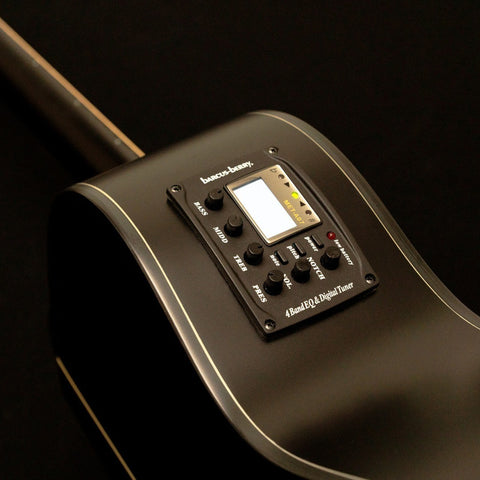 Guitarra Electroacústica De 6 Cuerdas Washburn Ebony Ace Marrón Oscuro
