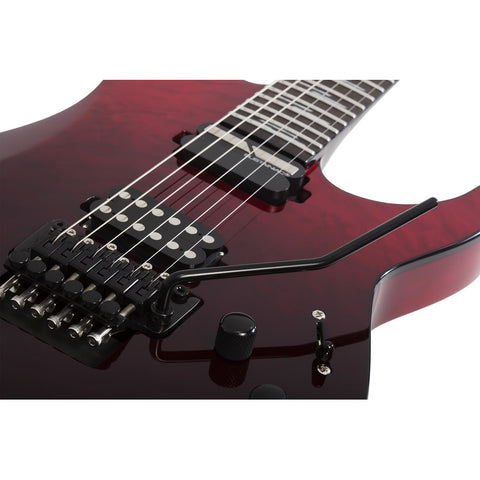 Guitarra Eléctrica Schecter Reaper-6 Fr S Elite Blood Burst Diestro Marrón Wenge