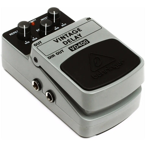 Pedal Analogico Vintage Delay P/ Guitarra, Behringer Vd400 Gris