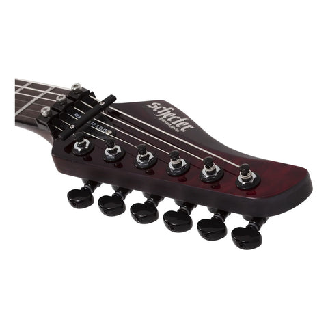 Guitarra Eléctrica Schecter Reaper-6 Fr S Elite Blood Burst Diestro Marrón Wenge