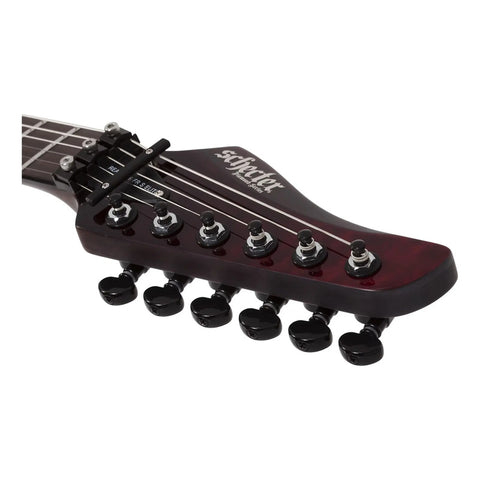 Guitarra Eléctrica Schecter Reaper-6 Fr S Elite Blood Burst Diestro Marrón Wenge
