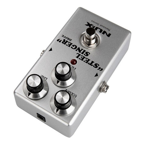 Pedal Overdrive Para Guitarra Nux Steel Singer Drive Plateado