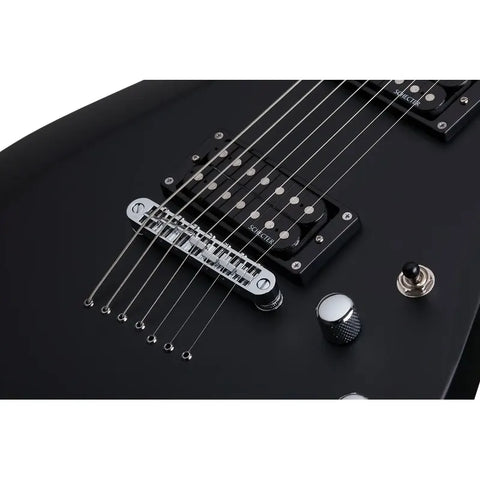 Guitarra Eléctrica Negro Satin 7 Cuerdas Schecter C7 Deluxe Diestro Gloss Black Palo De Rosa
