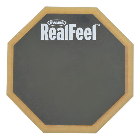 Practicador 6 PuLG Una Cara De Hule 8 Mm Evans Rf-6gm Negro