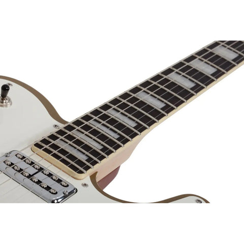 Guitarra Electrica Solida Gold Top Schecter Pt Fastback Gli Diestro Gold Top Ébano