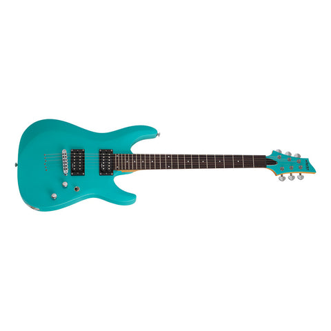 Guitarra Electrica Schecter C-6 Deluxe Satin Aqua Saq Diestro Satin Aqua Palo De Rosa