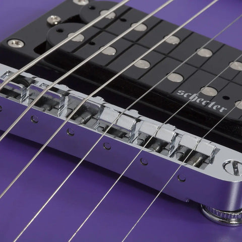 Guitarra Eléctrica Satin Purple Schecter C-6 Deluxe Diestro Satin Purple Palo De Rosa