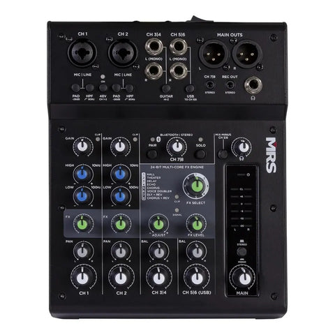 Mezcladora De 8 Canales Con Dsp Y Bluetooth Mrs Mrs8-mix
