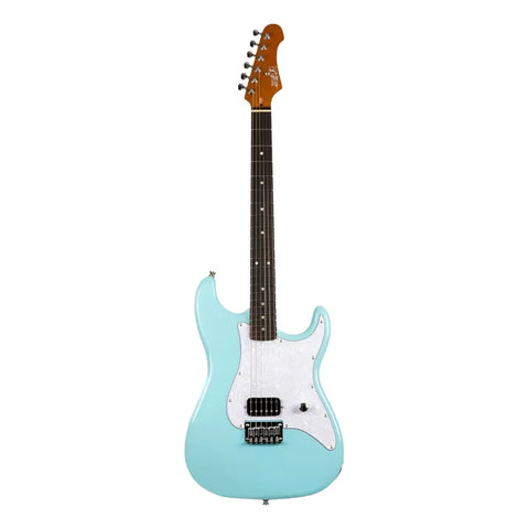 Guitarra Eléctrica Jet Guitars Js-400 Ht Azul Mástil Arce Diapasón Palisandro Diestro Palo De Rosa