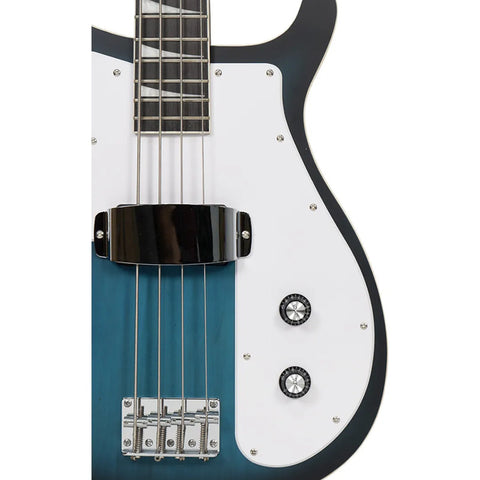 Mars Rknbkr Bajo Eléctrico Rickenbacker Blue Burst Satin Diestro Azul