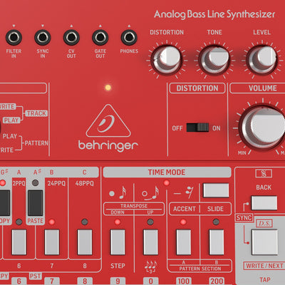 Sintetizador Bass Line Análogo Rojo Behringer Td-3-rd