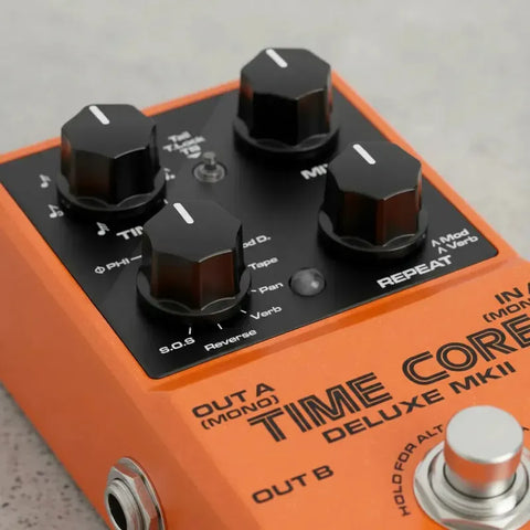 Pedal Nux Time Core Deluxe Mkii Delay Guitarra 7 Efectos Naranja