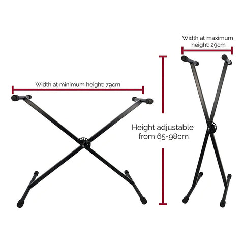 Proel El80d Soporte Base Ajustable Desmontable Teclado Piano Color Gris