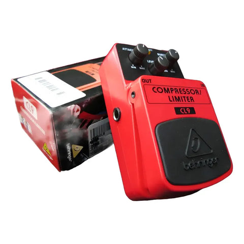 Pedal Behringer Compressor Limiter Cl9 Color Rojo