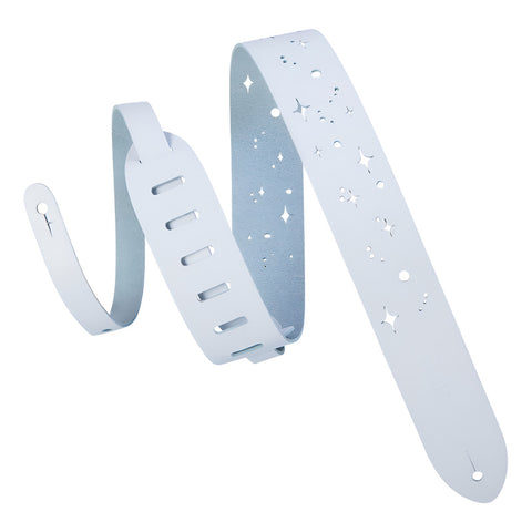 Tahali 2'' White P/guitarra Levys M12gsc Blanco Leathers