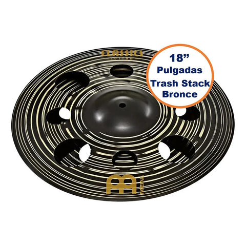 Platillos Dark Trash Stack Bronce 18 Pulgadas Meinl Cc-18dastk Classic C