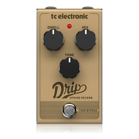 Pedal P/guitarra, Tc Electronic Drip Spring Reverb Café