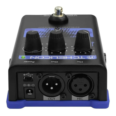 Pedal De Efectos Vocales Tc Helicon Voicetone H1 Para Guitarra Y Micrófono Negro