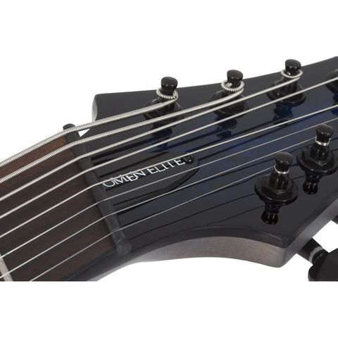 Guitarra 8 Cuerdas Schecter Omen Elite-8 Multiscale Blue Bur Diestro Azul Palo De Rosa