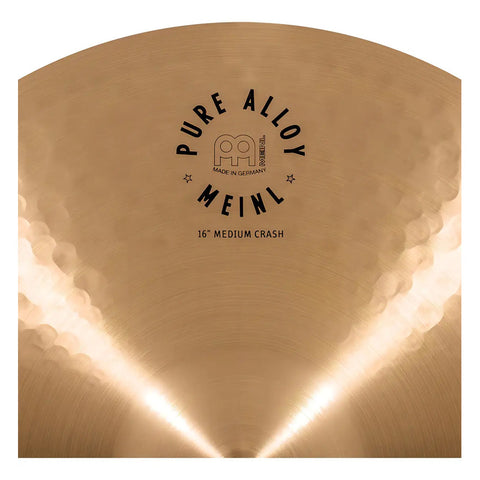 Platillo Crash Mediano Meinl 16  Pure Alloy Dorado Batería