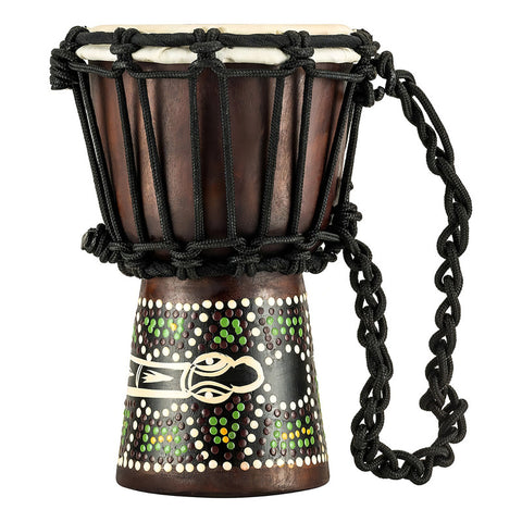Djembe De Caoba 4.5x8 PuLG Serie Python Headliner Hdj6-xxs Color Marrón