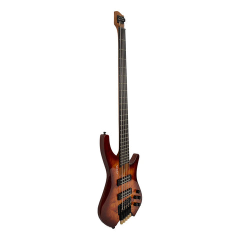 Bajo Mars Eléctric Color Brown Burst Mod. Headless 5 Cuerdas Diestro Brown Burst
