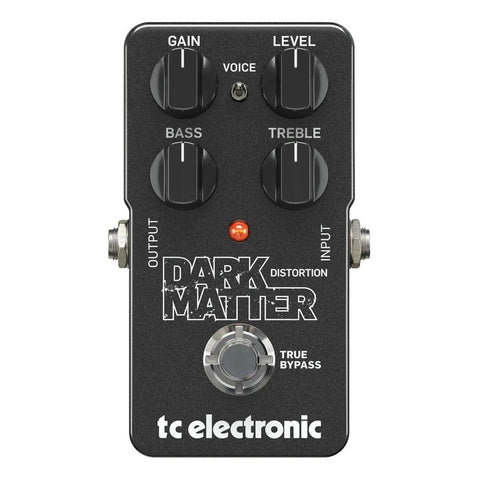 Pedal Distorsionador Tc Electronic Dark Matter Para Guitarra Eléctrica Negro